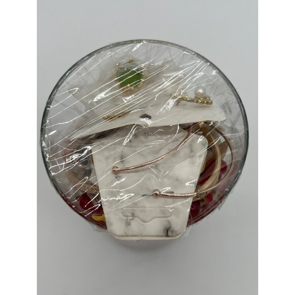 Assorted Jewelry Gift Set In Love-Themed Glass Vase - Picture 5 of 10